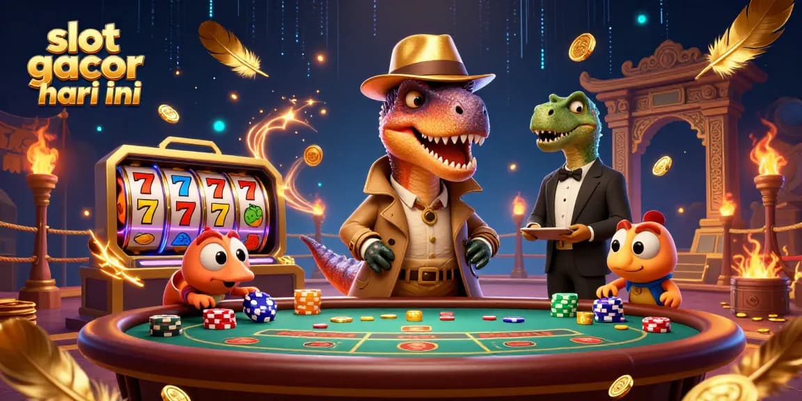 Experience the thrill of slot gacor hari ini with a velociraptor card counter and casino action.