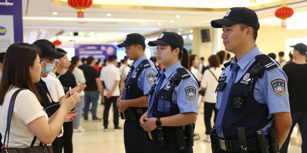 Security Guards providing professional protection at a community event.