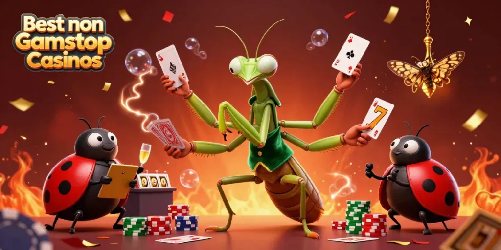 Experience the thrill at the Best non Gamstop Casinos with vibrant gaming action and lively characters.