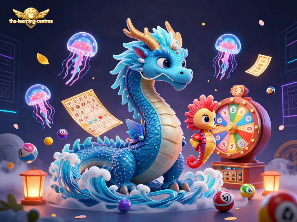 The-learning-centres showcase vibrant 3D gambling scene with dynamic lottery elements and captivating ocean-themed characters.